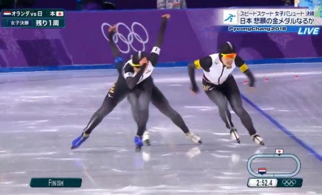 【平昌五輪】スピードスケート女子団体パシュートで日本が金メダルに！