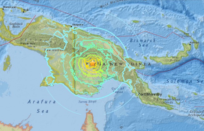 【地震情報】ニューギニアでM7.6、津波の心配なし！福島沖でもM5.7　台湾ではM5.3