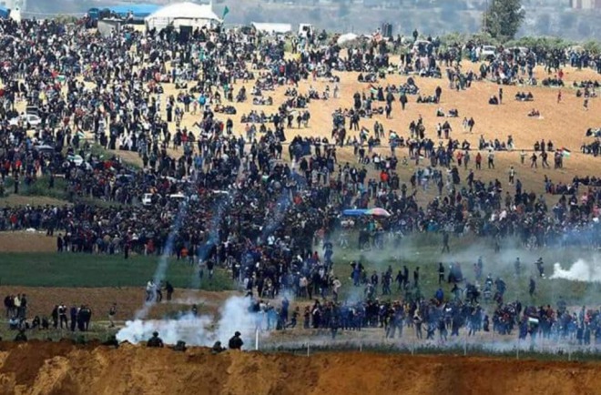 イスラエル軍がパレスチナ人のデモ隊に発砲！３６５人以上が死傷！パレスチナ側は大激怒