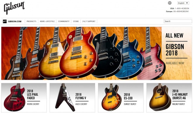 アメリカのギター老舗「ギブソン」が破産！負債額は約545億円！ジョン・レノンなどが愛用