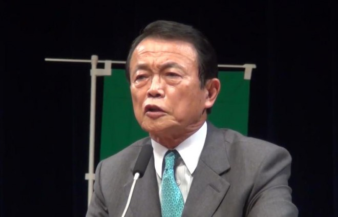 麻生太郎副総理、安倍首相の3選支持を表明！「トランプとキムの間に入れる人は安倍晋三だけだ」