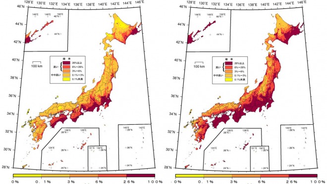 【地震予測】千葉市で震度６の発生確率が８５％　北海道の危険度が上昇！全国地震動予測地図２０１８年版