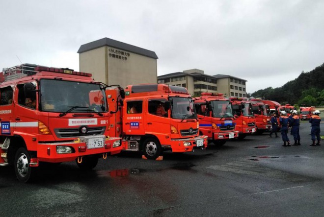 名古屋市消防局の公式SNSが話題に！西日本に向かう緊急車両部隊！「必ずあなたを助けます」