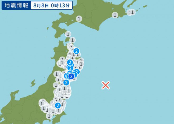 【地震速報】三陸沖でM5.3の強い地震！広範囲で揺れ！東日本大震災の余震か　