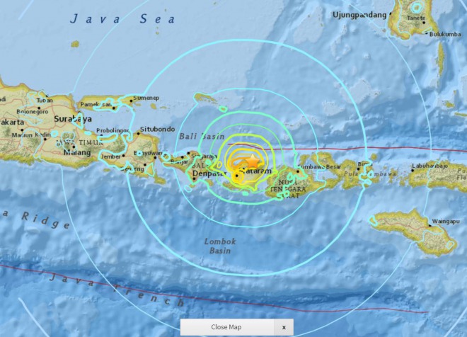 【大地震】インドネシア東部のM6.9地震、死者が347人に！避難は16万人超　ロンボク島の被害把握できず　