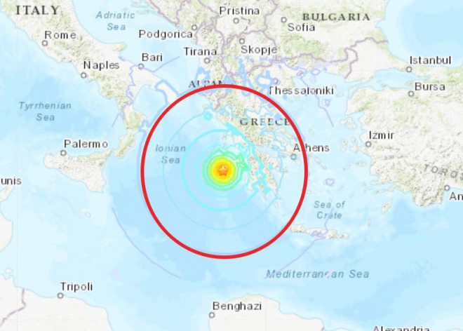 ギリシャでＭ６．８の地震！震源付近で震度５弱程度、「紅の豚」の舞台か