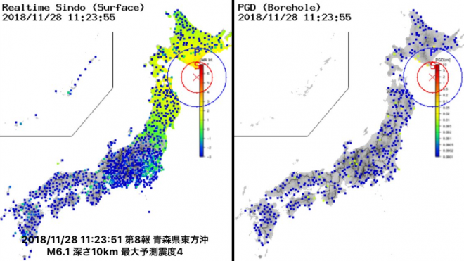 【緊急地震速報】青森県東方沖でM5.9の強い地震が発生！若干の海面変動の恐れも