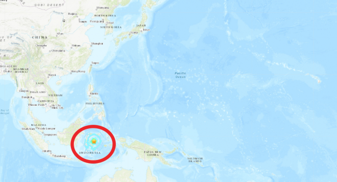 インドネシアでM6.8の地震、地元当局が一時津波警報！周辺でM5クラスの地震が多発