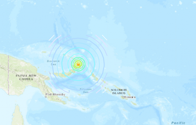 パプアニューギニアでM7.5の大地震、ソロモン諸島などに津波注意情報！日本にも到達の恐れ