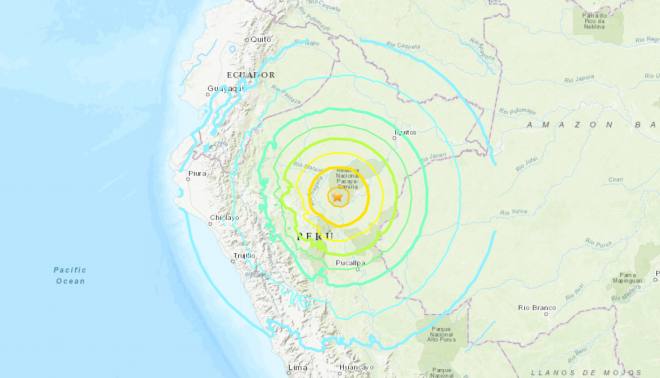 【速報】南米ペルーでM8.0の大地震が発生！大津波の恐れは無し、津波警報センターは注意情報