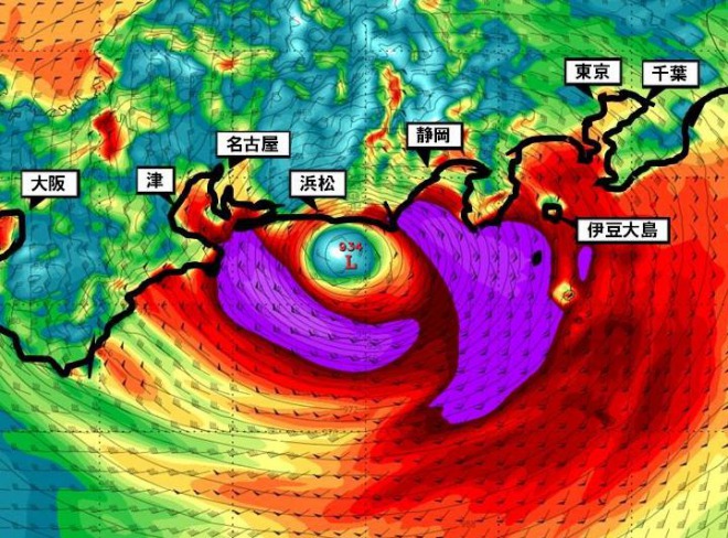 【台風19号】日本航空も9割欠航へ！気象予報士「伊豆半島から脱出してください」「歴史的な規模」