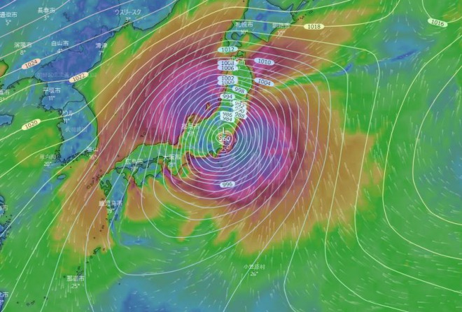 波の高さ予想、台風１９号＆高潮で１０メートル以上に！駿河湾は１３メートル予想！「津波並みの高さになる」