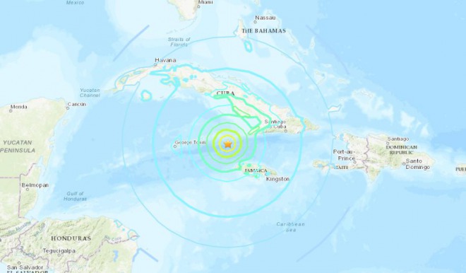 【速報】中南米のジャマイカ沖でＭ7.7の大地震が発生！カリブ海沿岸に津波注意報！強い揺れで被害も