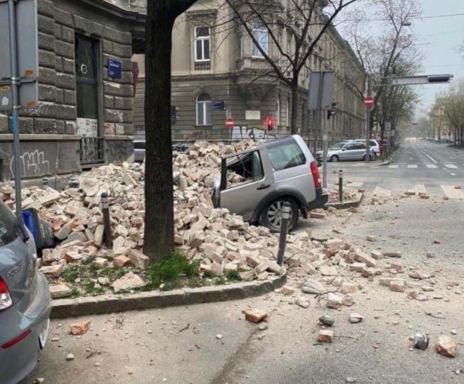 新型コロナと地震でクロアチア騒然！M5.4地震で被害多数、140年ぶりの規模　協会や住宅も損傷