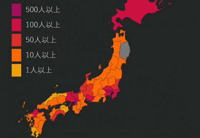 【速報】日本で新たな感染者641人、計6000人超える！全国調査で約2万7000人が4日間以上の発熱と訴え