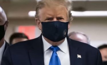 遂にマスクを着用したトランプ大統領！アメリカの感染者347万人に拡大、一部の住民が反マスク抗議活動
