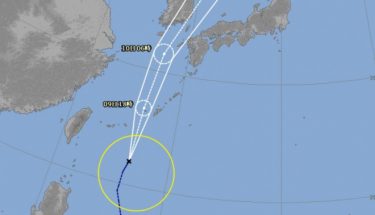 台風5号（チャンミー）が発生！今日午後にも沖縄県に接近へ　明日には九州方面に移動