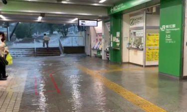 首都圏でゲリラ豪雨、埼玉などの各地で浸水被害！雷で停電も発生！「まるで滝のような豪雨」「一瞬で水が溢れた」
