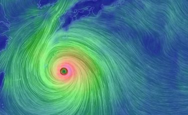 【注意】台風10号が沖縄県と接触！明後日まで西日本で警戒を！中心気圧920hPa・最大瞬間風速70メートル以上