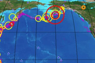 【地震速報】アラスカでM7.5の大地震発生！震源周囲で津波の恐れとアメリカ海洋大気局