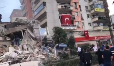 地中海の大地震、死傷者が数百人以上と現地メディア　余震も多発でギリシャとトルコの被害甚大　震源付近は震度６弱相当か
