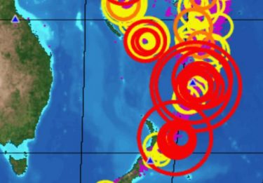 【緊急速報】ニュージーランド沖でM8.1の巨大地震が発生！周辺諸国で津波3メートル予想、南海トラフに匹敵！日本へも津波到達の恐れ