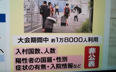 【驚愕】東京五輪の選手村、陽性者の入院情報も非公開へ　濃厚接触者の行動制限は各国の選手団に委任