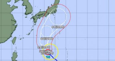 台風16号の勢力が巨大化、28日には905hPa予想も！今年最強最大の台風に注意喚起！関東地方に上陸の恐れ