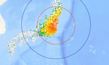 【緊急地震速報】茨城県北部でM5.2、最大震度4の地震発生！東京23区内でも震度3の揺れ