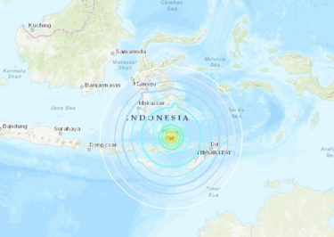 【地震速報】インドネシアでM7.3の大地震発生！震源付近で最大50センチの津波のおそれ