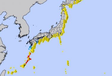 【緊急】津波警報を奄美群島とトカラ列島に発表！１．２メートルの津波観測　NHK「東日本大震災を思い出して下さい」