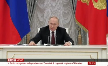 プーチン大統領がウクライナ東部を国家承認！親ロシア派のドネツク人民共和国など　派兵で平和維持命令も　