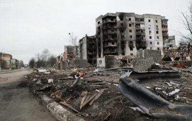 ボロジャンカでブチャを超える犠牲者報告　ロシア軍が撤退した首都キーウ近郊、大半の住居や施設が崩壊　
