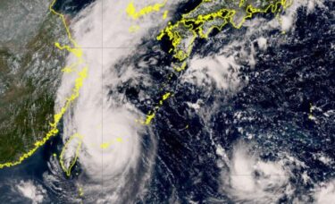 台風１２号(ムイファー)が最大瞬間風速は６０メートルに！石垣島を通過し、朝鮮半島方面へ