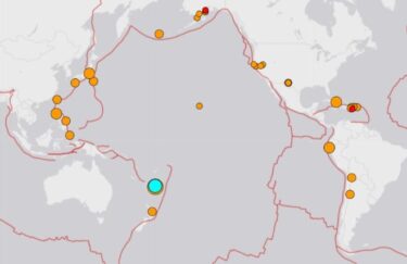南太平洋でM7.0の地震発生！連続してM6.6の地震も！津波の心配はなし　皆既月食後は地震噴火に注意を