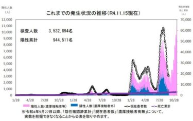 【速報】東京都で１万１１９６人の新規陽性者、およそ２ヶ月ぶりの１万人台に！北海道でも過去最多１万９０６人　＃第８波