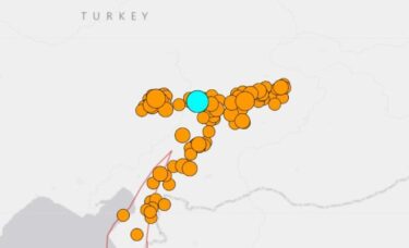 トルコのM7.8大地震、余震で100回以上の揺れ！M6前後の強い余震も多発　阪神や熊本地震を超える！関東地方に匹敵する巨大余震域に