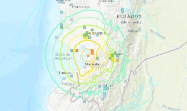 【速報】南米エクアドルでM6.8の地震発生！震源付近は震度5強クラス、建物の倒壊やインフラ施設の損害も！