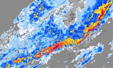 【注意】愛知県豊田市の41万人などに避難指示！線状降水帯が続々と出現、緊急安全確保を呼び掛け　3時間で200mm超の雨　新幹線は運転見合わせ