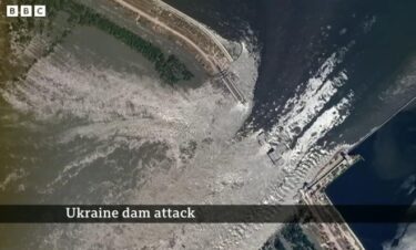 ウクライナで再びダム破壊か　ドネツク州とザポリージャ州の境界　川が流れている地域をウクライナ軍が解放した直後