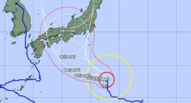 【注意】台風7号、火曜日に大阪直撃へ！最大瞬間風速65メートルに拡大　関東地方や東海地方も大荒れ予想