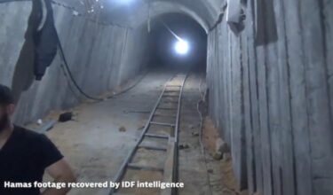 ガザ最大級の軍事地下トンネルを発見！トンネル内に車両も移動可能　イスラエル軍が公開、長さは4キロ以上