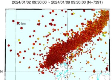 能登半島地震、震度1以上の揺れ1200回以上観測！震度5強以上の発生確率は平常時の100倍超　1ヶ月後に最大余震のケースも