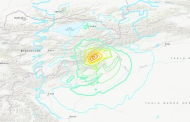 中国新疆、キルギス国境付近でＭ７．１の地震発生！負傷者多数と報告　余震も相次ぐ！ウイグル自治区