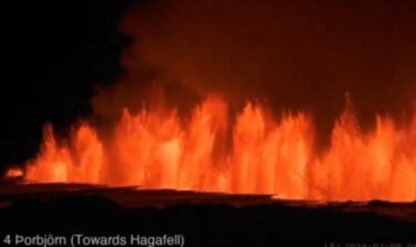 アイスランドで再び大規模な噴火、2万人以上に影響！学校などが臨時休校　　去年12月から3度目