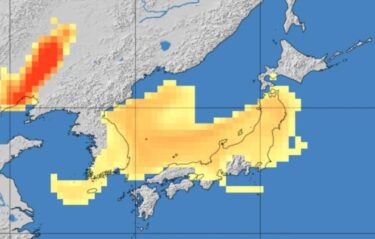 日本全域に黄砂が飛来！北日本から西日本の広い範囲で報告　衛星でも茶色い黄砂を確認　豊後水道では多数の余震活動