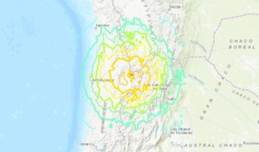チリ北部でM7.4の大地震発生！津波の発生は無し　周辺地域に大きな揺れ